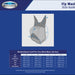 WeatherBeeta ComFiTec Deluxe Fine Mesh Mask with Ears Sizing Chart