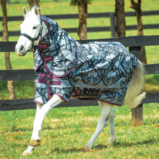 Amigo Pony Plus 200g Horse Print Turnout Blanket