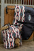 WeatherBeeta ComFiTec Essential Standard Neck Turnout Blanket (220g Medium) in Diamond Navajo Print with Hay Bag