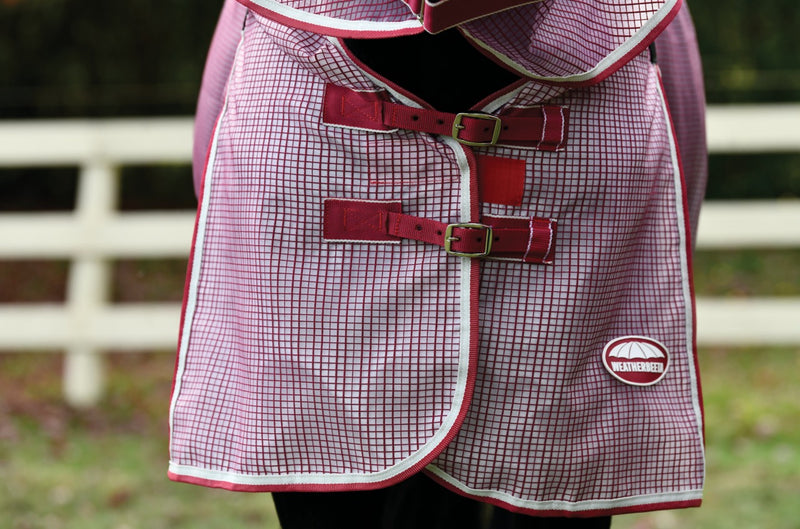 WeatherBeeta ComFiTec Ripshield Plus Detach-A-Neck Fly Sheet (No Fill + Belly Wrap) - Adjustable front closures