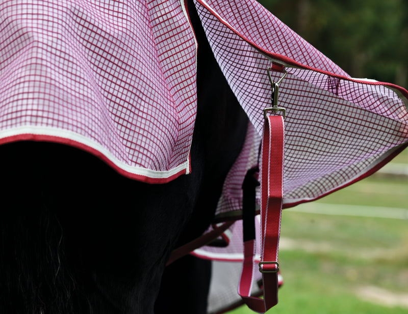 WeatherBeeta ComFiTec Ripshield Plus Detach-A-Neck Fly Sheet (No Fill + Belly Wrap) - Leg strap