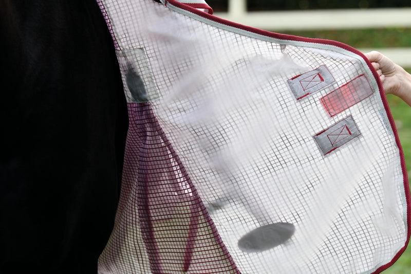 WeatherBeeta ComFiTec Ripshield Plus Detach-A-Neck Fly Sheet (No Fill + Belly Wrap) - Lining fabric