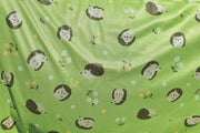 Saxon Mesh Combo Neck Fly Sheet (No Fill + Hood + Gusset + Belly Wrap) - Closeup of Hedgehogs & Flowers Print