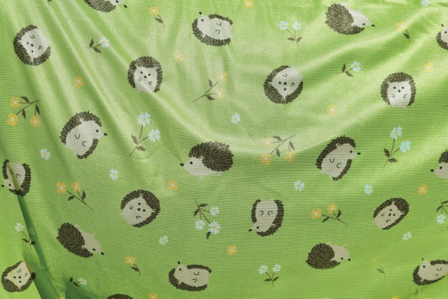 Saxon Mesh Combo Neck Fly Sheet (No Fill + Hood + Gusset + Belly Wrap) - Closeup of Hedgehogs & Flowers Print