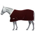 WeatherBeeta Sherpa Fleece Standard Neck Cooler (300g Polyfill) in Maroon with White Trim on White Background