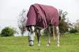 WeatherBeeta ComFiTec Plus Dynamic II Detach-A-Neck Turnout Sheet (0g Lite) in Maroon with Grey/White Trim