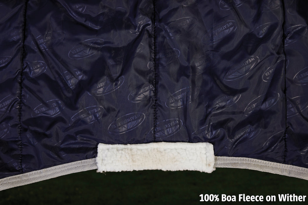 WeatherBeeta ComFiTec Essential Standard Neck Turnout Blanket (220g Medium) - 100% Boa Fleece on Wither