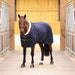 Shires Deluxe Fleece Stable Sheet (No Fill) in Navy - On horse