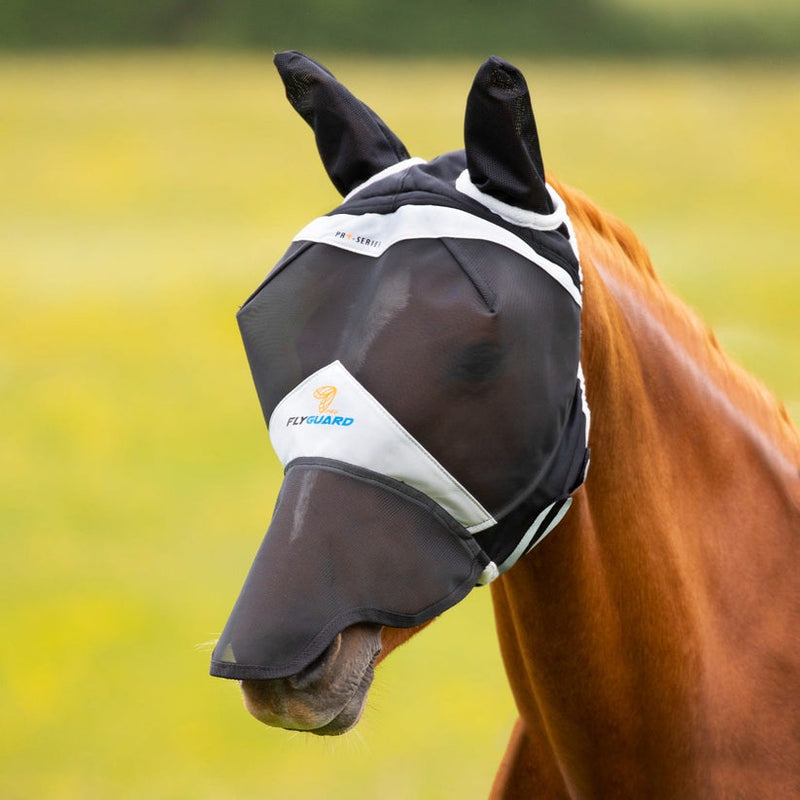 FlyGuard Pro Fine Mesh Fly Mask With Ears And Nose