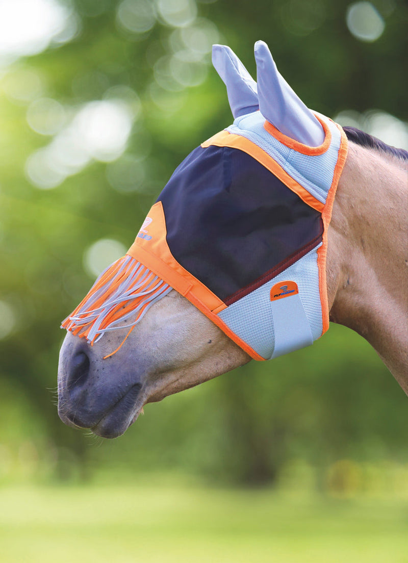 FlyGuard Pro Air Motion Fly Mask With Ears & Fringe