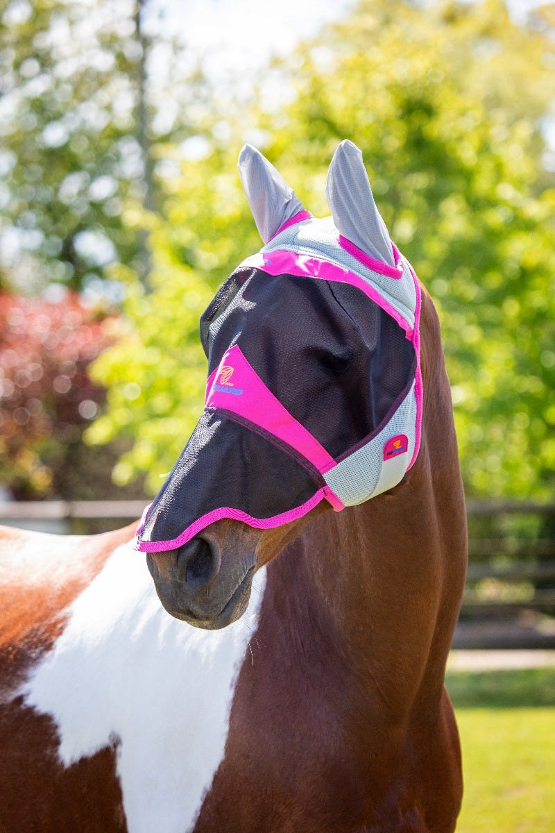FlyGuard Pro Air Motion Fly Mask With Ears And Nose