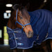 Kensington Equine Horse Poly Cotton Day Sheet|Breathable Stable Sheet In Navy - Chest 