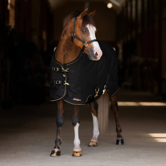 Kensington Equine Pony Poly Cotton Day Sheet | Breathable Stable Sheet In Black 