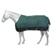 Saxon 1200D Standard Neck II Turnout Blanket (180g Medium) in Hunter with Black Trim on White Background