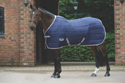 WeatherBeeta ComFiTec 210D Channel Quilt Stable Blanket (220g Medium) in Navy with Red/Silver Trim