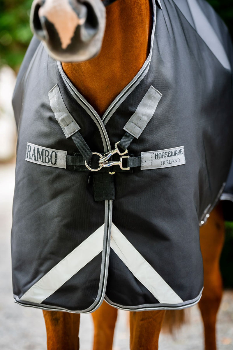 Rambo 1680D Plus Turnout Blanket (Vari-Layer 250g Medium + Hood)