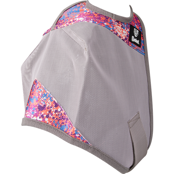 Cashel Crusader Designer Fly Mask (Standard Without Ears) in Splash - Fly mask on transparent background