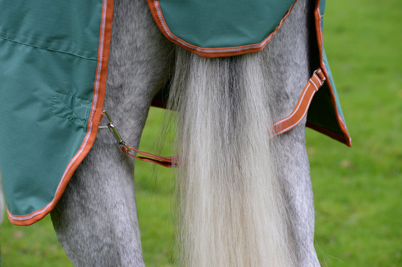 WeatherBeeta ComFiTec Tyro Plus Combo Neck Turnout Blanket (50g Medium-Lite) - Tail cord
