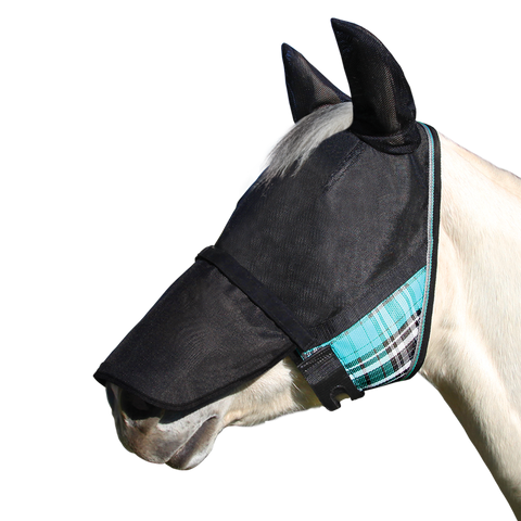 UViator CatchMask Fly Mask w/Ears & Removable Nose & Forelock Opening - 90% UV Protection