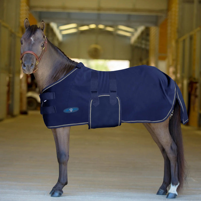 Kensington Equine Mini Poly Cotton Day Sheet | Breathable Stable Sheet In Navy