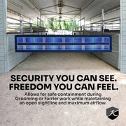 Kensington Equine Aisle Guard w/Hardware | Increase Airflow & Safety Feature 1