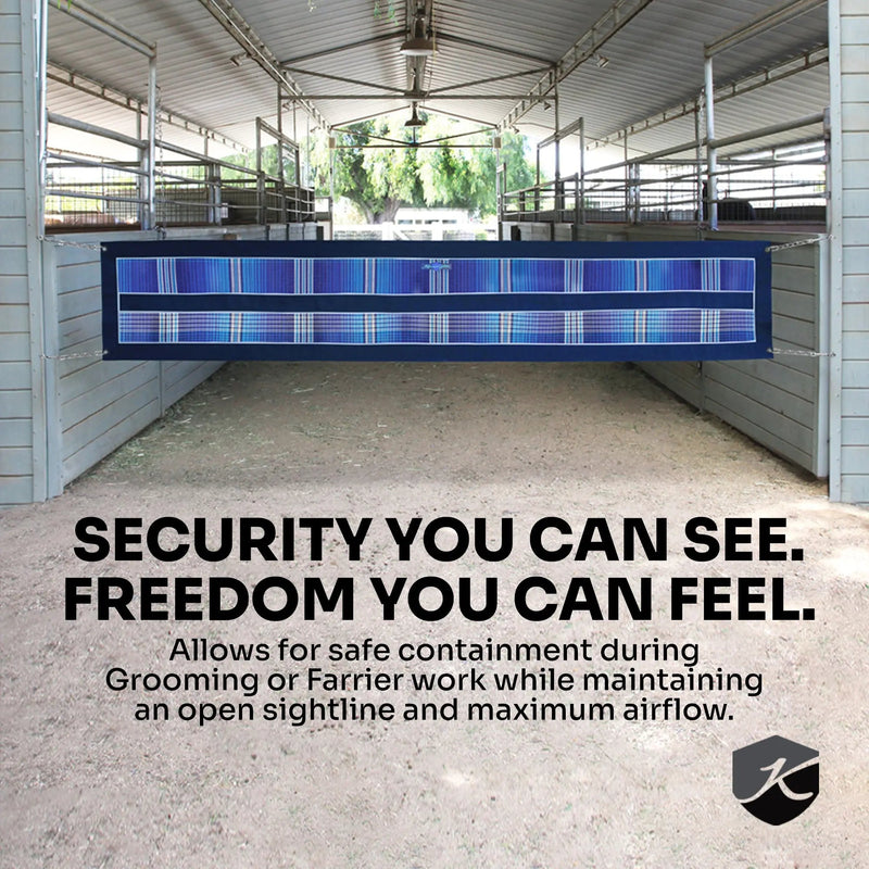 Kensington Equine Aisle Guard w/Hardware | Increase Airflow & Safety Feature 1