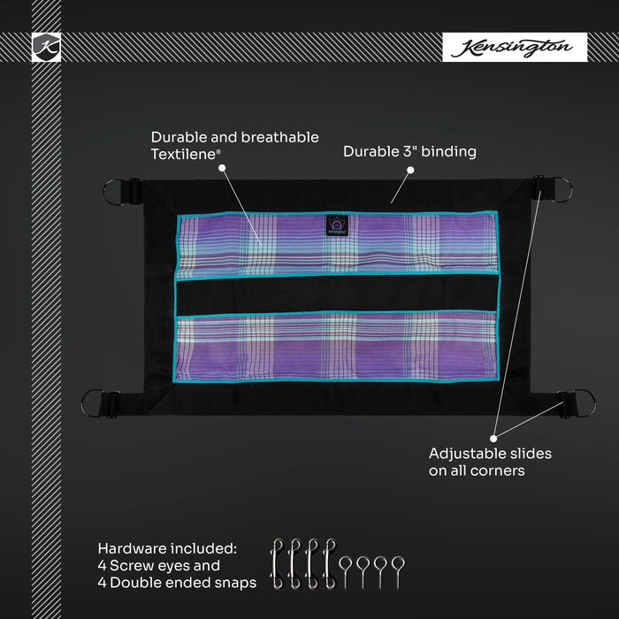Kensington Equine Stall Guard | Durable Nylon + Breathable Mesh Infographic
