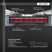 Kensington Equine Aisle Guard w/Hardware | Increase Airflow & Safety Infographic