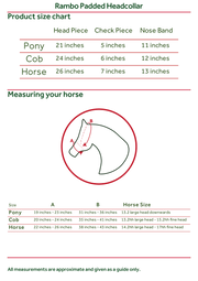Sizing Chart Padded Halter