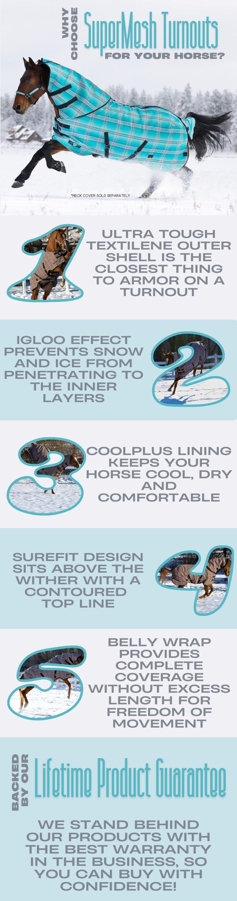 Kensington Platinum SuperMesh Turnout Blanket with CoolPlus (180g Medium)