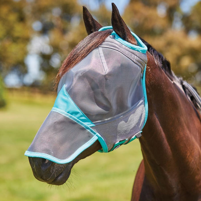 WeatherBeeta ComFiTec Deluxe Fine Mesh Fly Mask With Nose