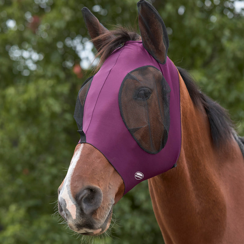 image_main - Purple/Black - WeatherBeeta Deluxe Stretch Bug Eye Saver with Ears - .jpg