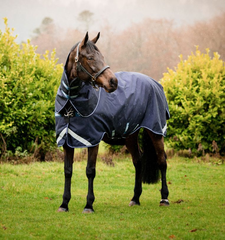 Rambo Duo Force Turnout Blanket Bundle (100g MediumLite Turnout, 100g