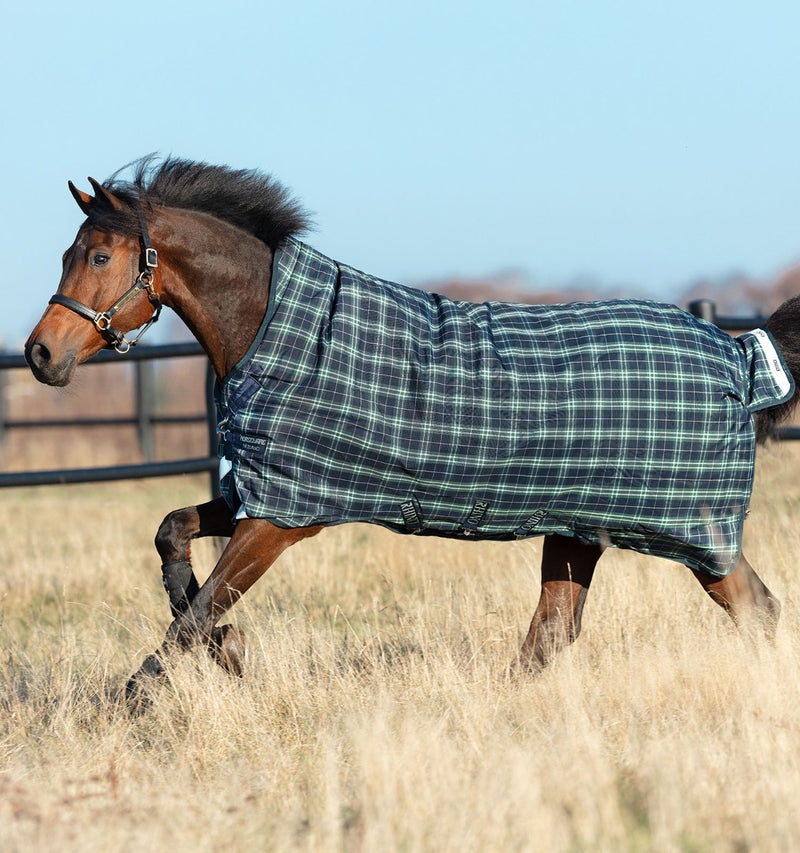 Rhino Wug Vari-Layer Turnout Blanket (450g Heavy) in Hunter Check