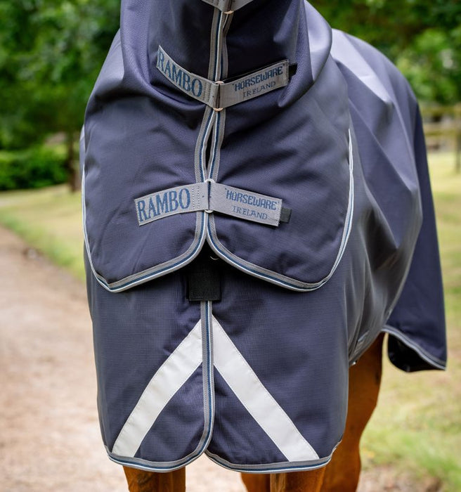 Rambo Duo Ripstop Plus Turnout Blanket Bundle (100g Medium-Lite Turnout, 100g Liner, 200 Liner, Hood)