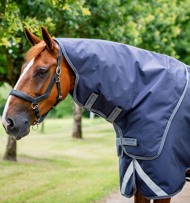 Rambo Duo Ripstop Plus Turnout Blanket Bundle (100g Medium-Lite Turnout, 100g Liner, 200 Liner, Hood)