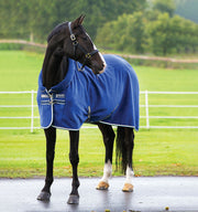 Rambo Cozy Fleece Cooler (No Fill) in Navy (Beige & Baby Blue Navy Trim)