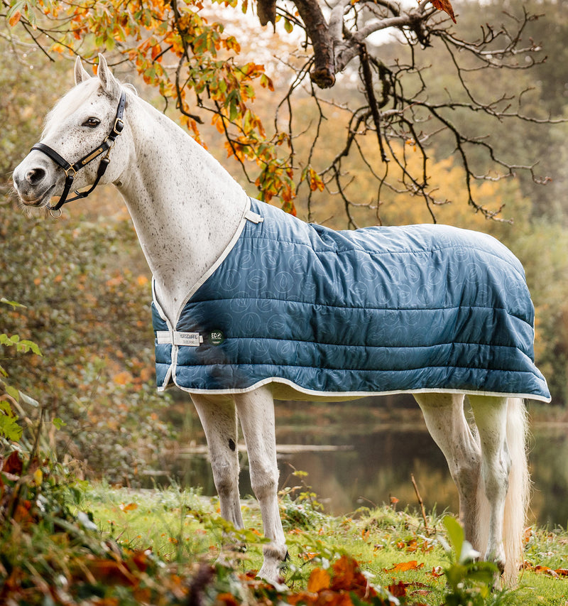 Horseware AmECO Liner (100g Medium-Lite) in Teal (Grey Trim)