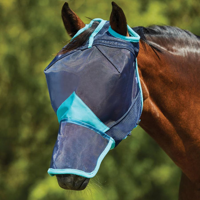 WeatherBeeta ComFiTec Deluxe Fine Mesh Fly Mask With Nose