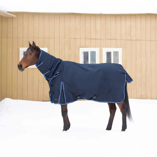 HORZE Glasgow Summer Cooler Horse Blanket - Dark Blue 75 Inch Show Sheet