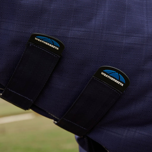 image_feature_1 - Navy Embossed Plaid - WeatherBeeta ComFiTec Prelim Turnout Combo 220g - .jpg