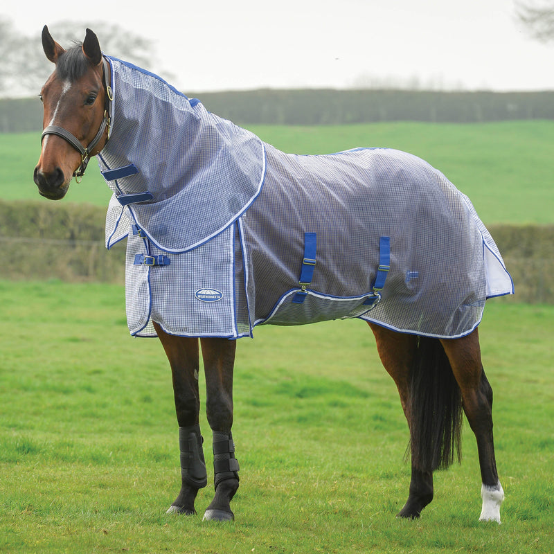 image_main - White/Blue - WeatherBeeta ComFiTec Ripshield Plus with Belly Wrap Detach A Neck - .jpg