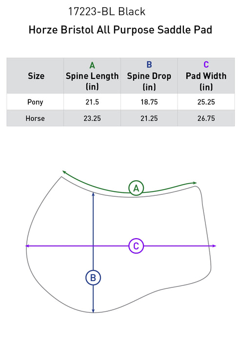 Horze Bristol All Purpose Saddle Pad