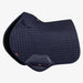 Navy Suede Close Contact Square Saddle Pad