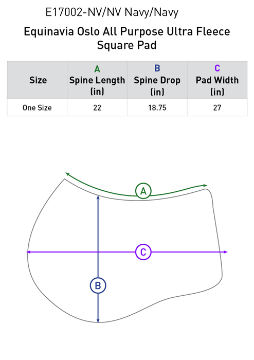 Equinavia Oslo All Purpose Ultra Fleece Square Pad