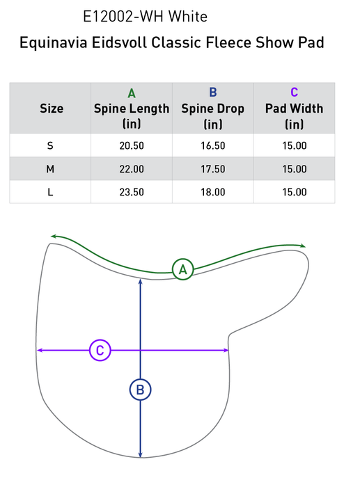Equinavia Eidsvoll Classic Fleece Show Pad