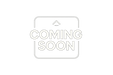 white and black logo with coming soon letters