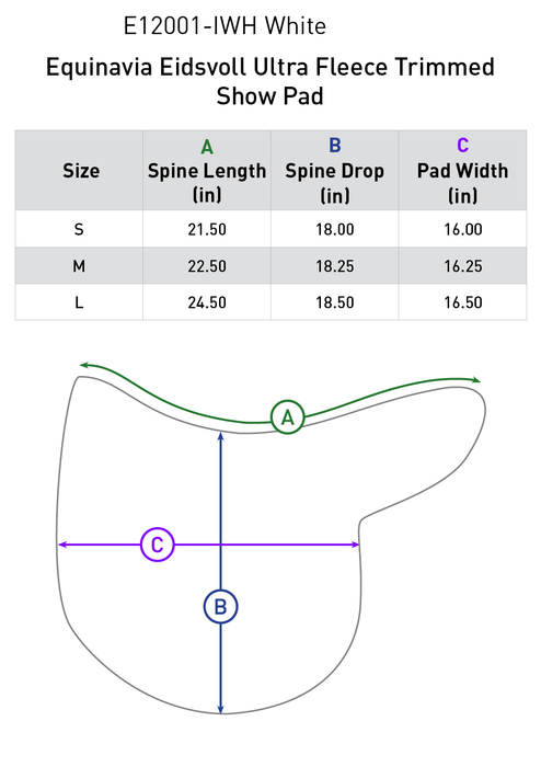 Equinavia Eidsvoll Ultra Fleece Trimmed Show Pad