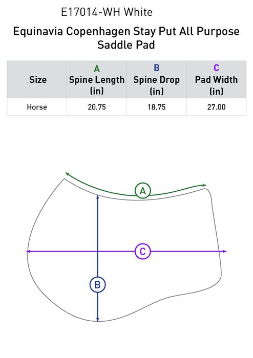 Equinavia Copenhagen Stay Put All Purpose Saddle Pad