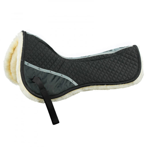 Horze Harleigh Sheepskin Rising Half Pad - Black